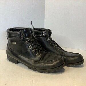 Men's HH Brown Leather Boots Black Gore Tex #B32812 Size 12 M Hand Crafted Korea